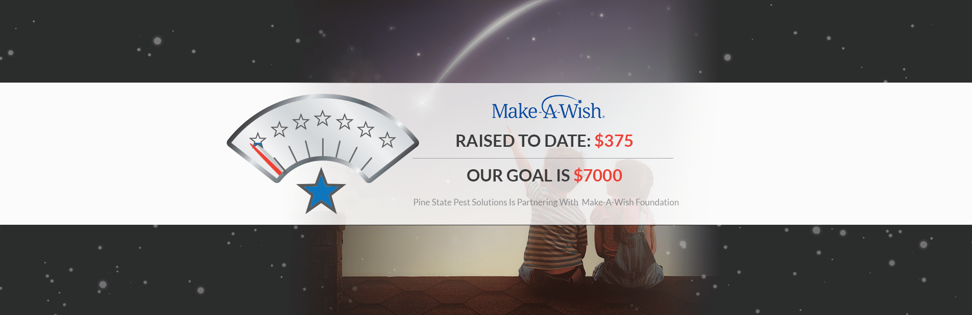 See How Much We've Raised For Make A Wish Through Your Referrals make a wish gauge